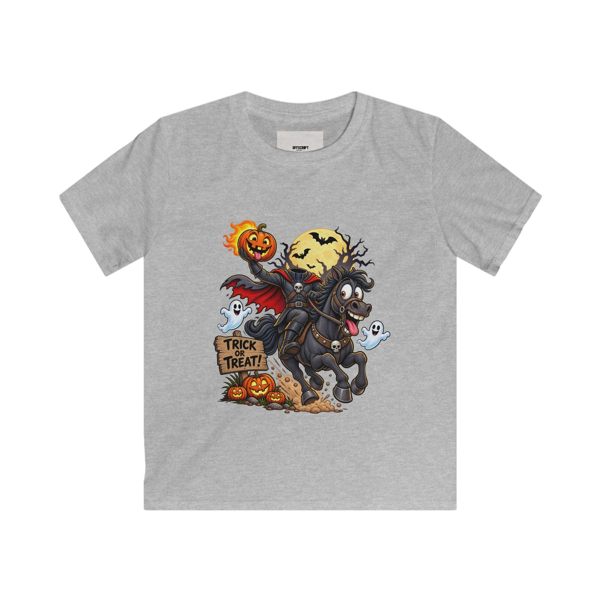 Kids Halloween Tee — Headless Horseman Trick or Treat Shirt for Children