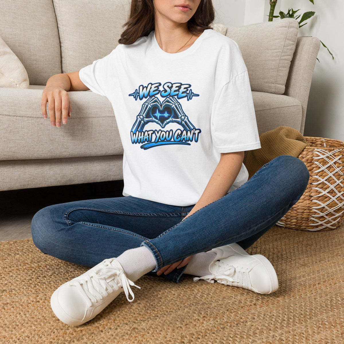 T-Shirt — “We See What You Can’t” Cardiac Tech Heartbeat Design