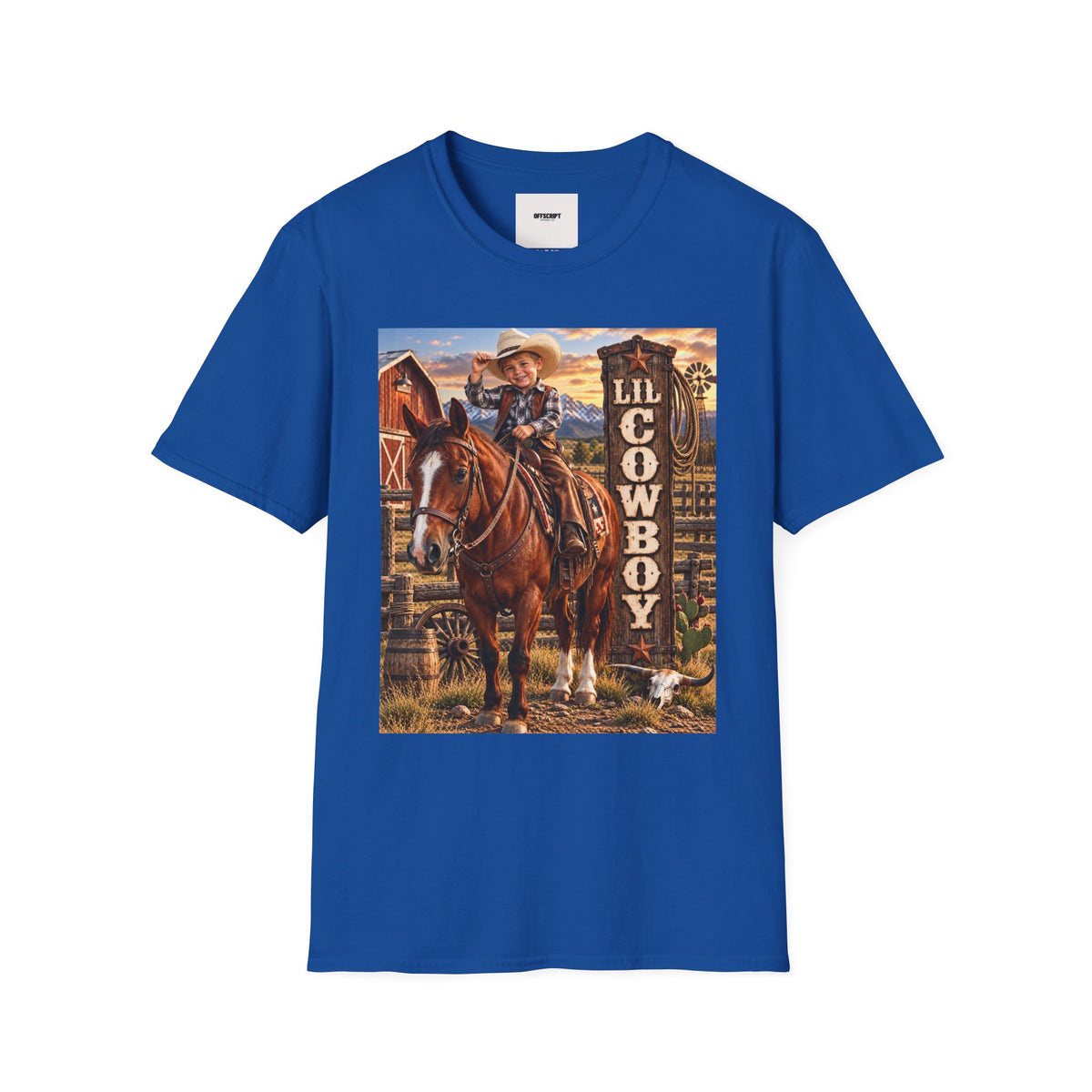 Kid's 'Lil Cowboy' T-Shirt — Cute Western Horse & Ranch Graphic