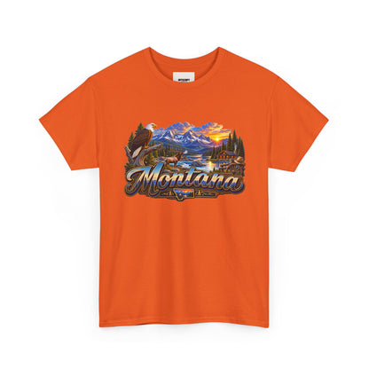 Montana Scenic T-Shirt – Vintage Mountain Lake Graphic Tee