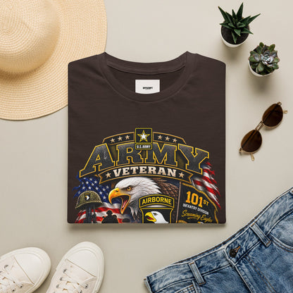 Army Veteran T-Shirt — Patriotic Eagle Airborne Tribute