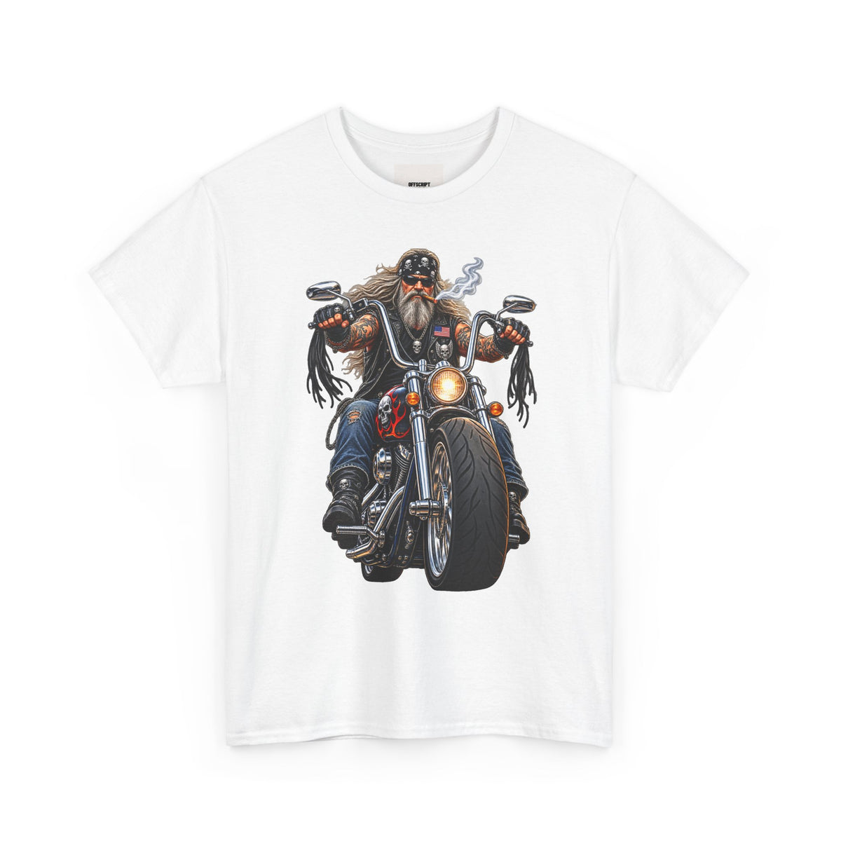 Biker Motorcycle Rider Graphic Tee — Vintage Road Rebel T‑Shirt