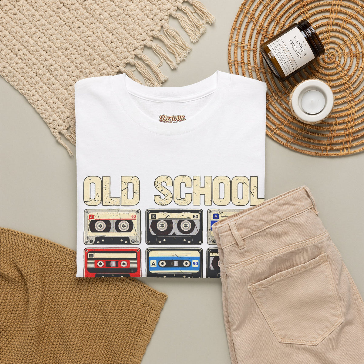 Old School Playlist Cassette Tape T-Shirt