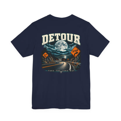 Detour Take the Long Way Road Trip Graphic T-Shirt