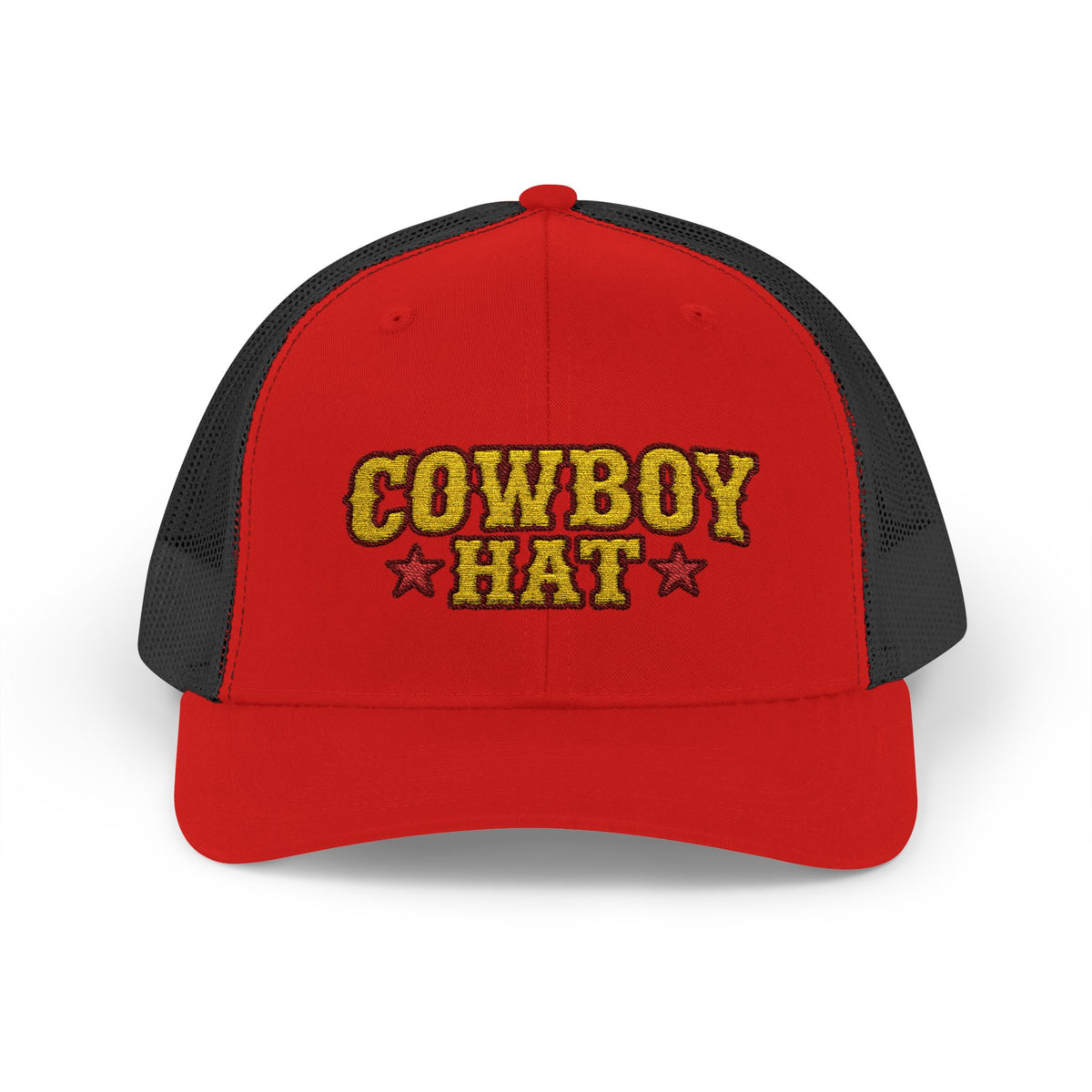 Cowboy Hat Snapback Trucker Cap – Western Rodeo Mesh Back Hat