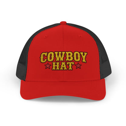 Cowboy Hat Snapback Trucker Cap – Western Rodeo Mesh Back Hat