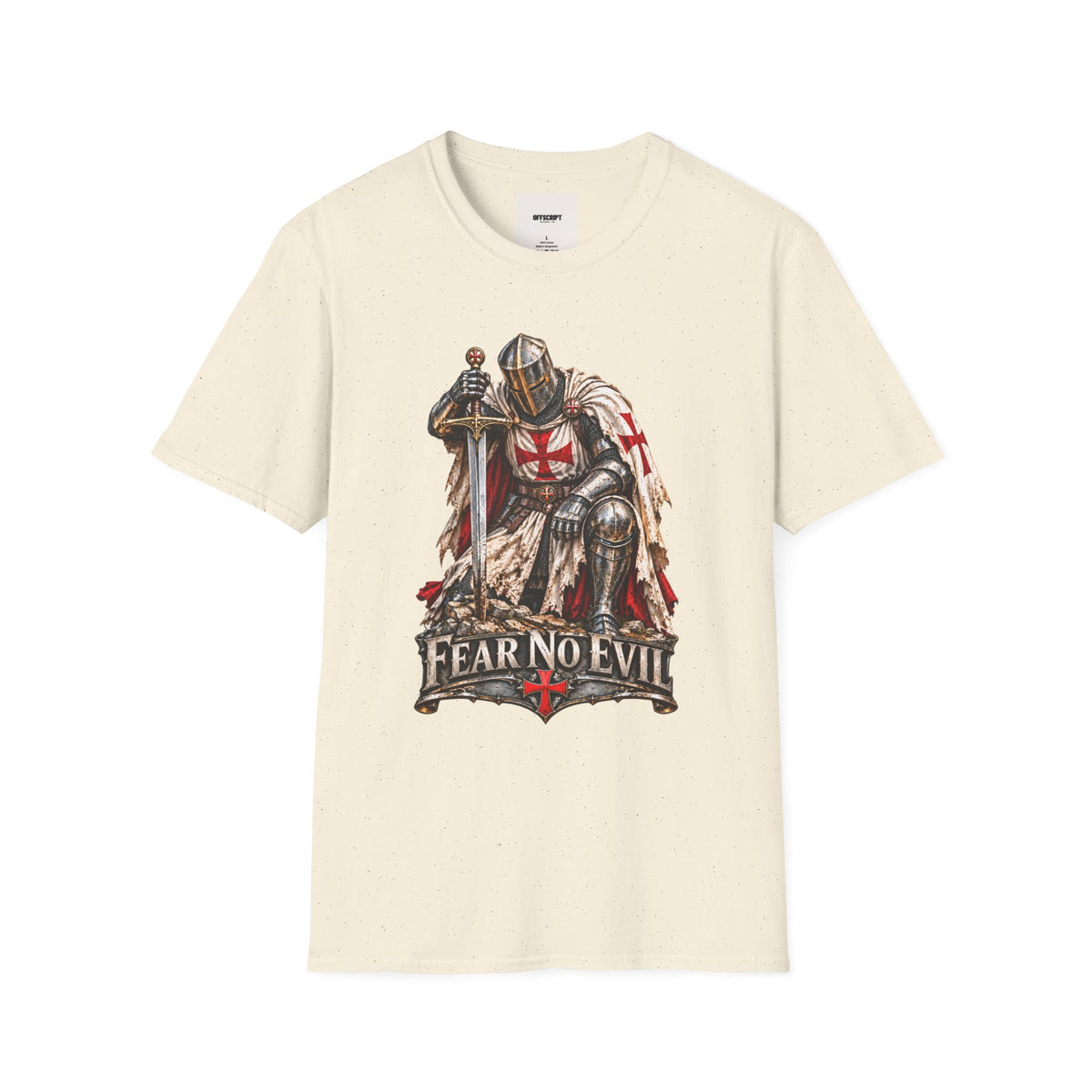 Knight T-Shirt — Fear No Evil Crusader Graphic Tee