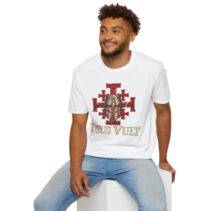 Deus Vult Crusader Shield T-Shirt