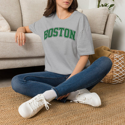 Boston Arch Logo T‑Shirt — Classic College Campus Tee