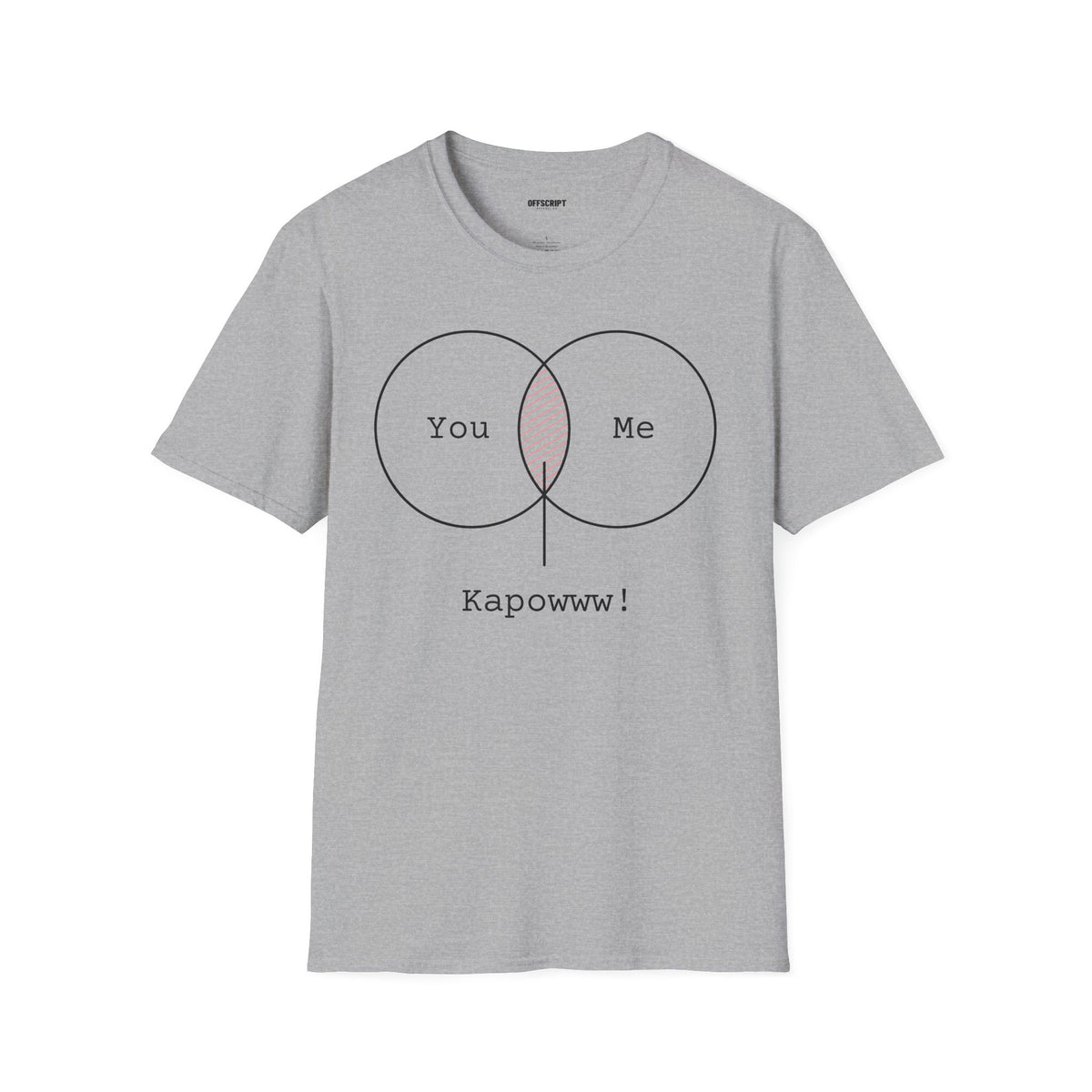 You + Me Venn Diagram T-Shirt — "Kapowww!" Graphic Tee