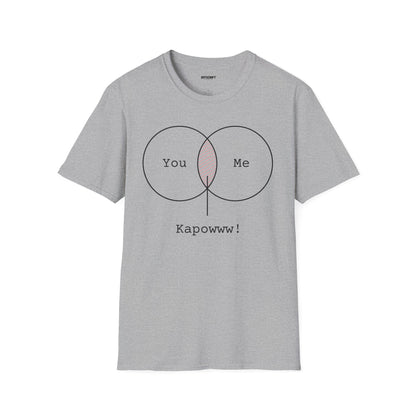 You + Me Venn Diagram T-Shirt — "Kapowww!" Graphic Tee
