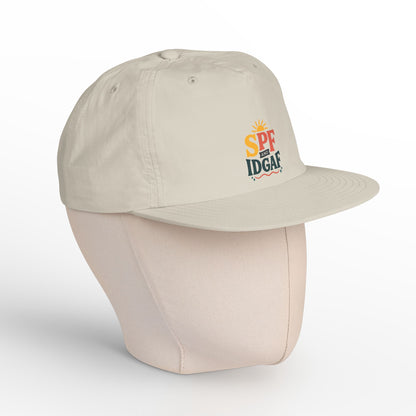 SPF IDGAF Surf Cap | Retro Sun Typography Hat
