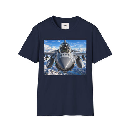 Fighter Jet Front View Tee — Military Aviation Pilot T-Shirt