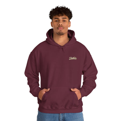Detour Vintage Hot Rod Hoodie — "Take The Long Way" Classic Car Sweatshirt
