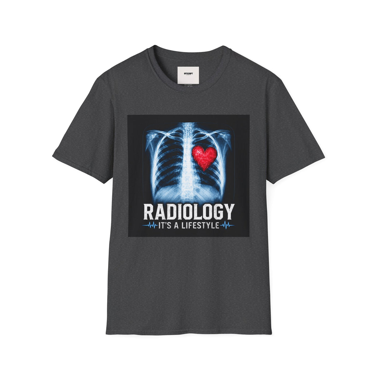 Radiology X-Ray Heart T-Shirt — "Radiology It's a Lifestyle" Tee for Radiologic Techs