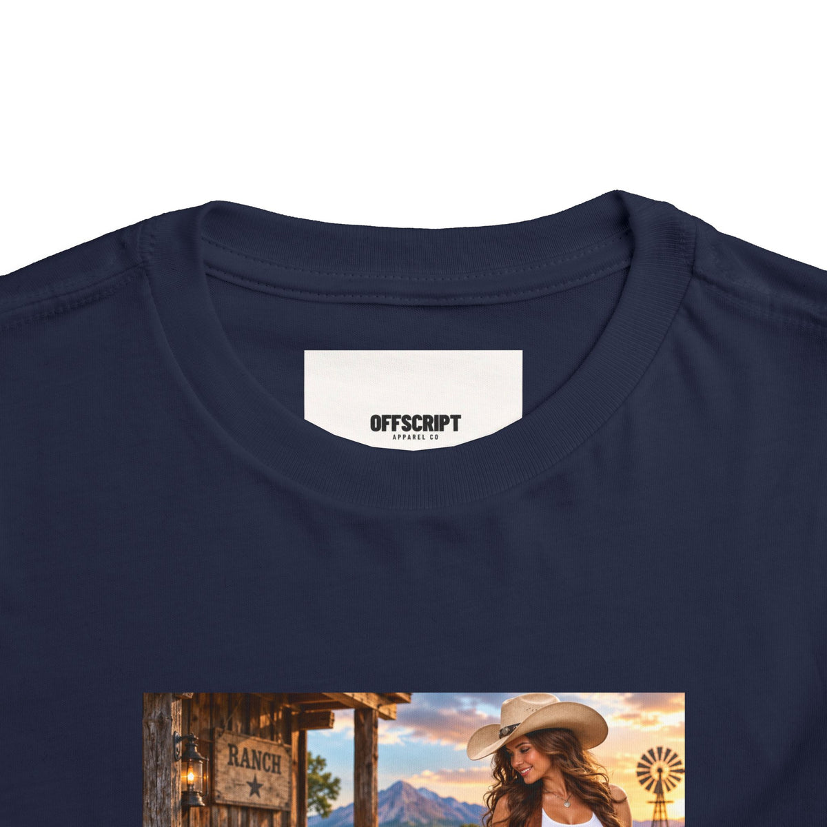 Toddler Tee — "Howdy Ma'am" Cowgirl Graphic Kids Shirt