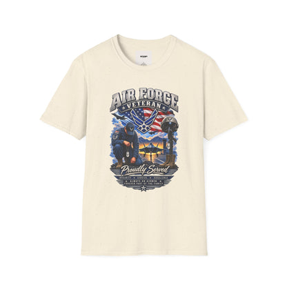 Air Force Veteran T-Shirt — Proudly Served Military Graphic Tee