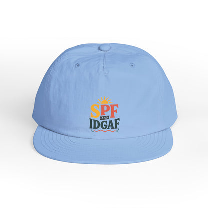 SPF IDGAF Surf Cap | Retro Sun Typography Hat