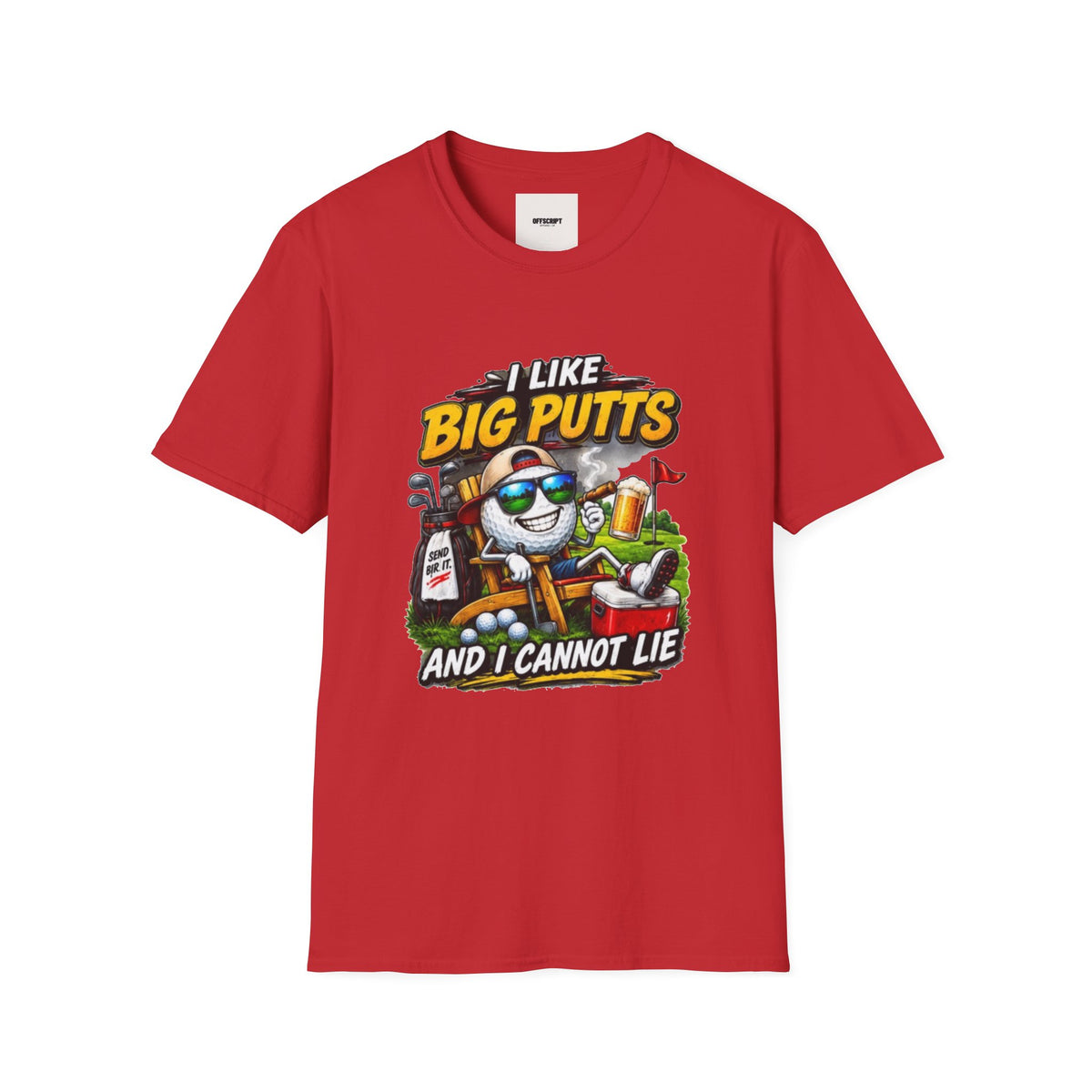 I Like Big Putts Golf T-Shirt — Funny Golf Cartoon 'And I Cannot Lie' Shirt