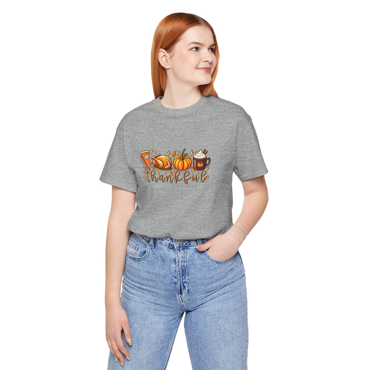 Thankful Harvest Tee — Thanksgiving Pumpkin & Pie Fall Shirt