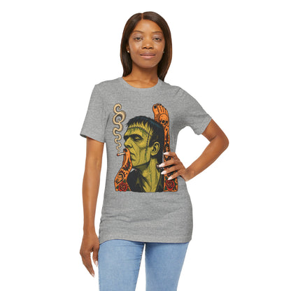 Vintage Frankenstein Smoking Monster T-Shirt