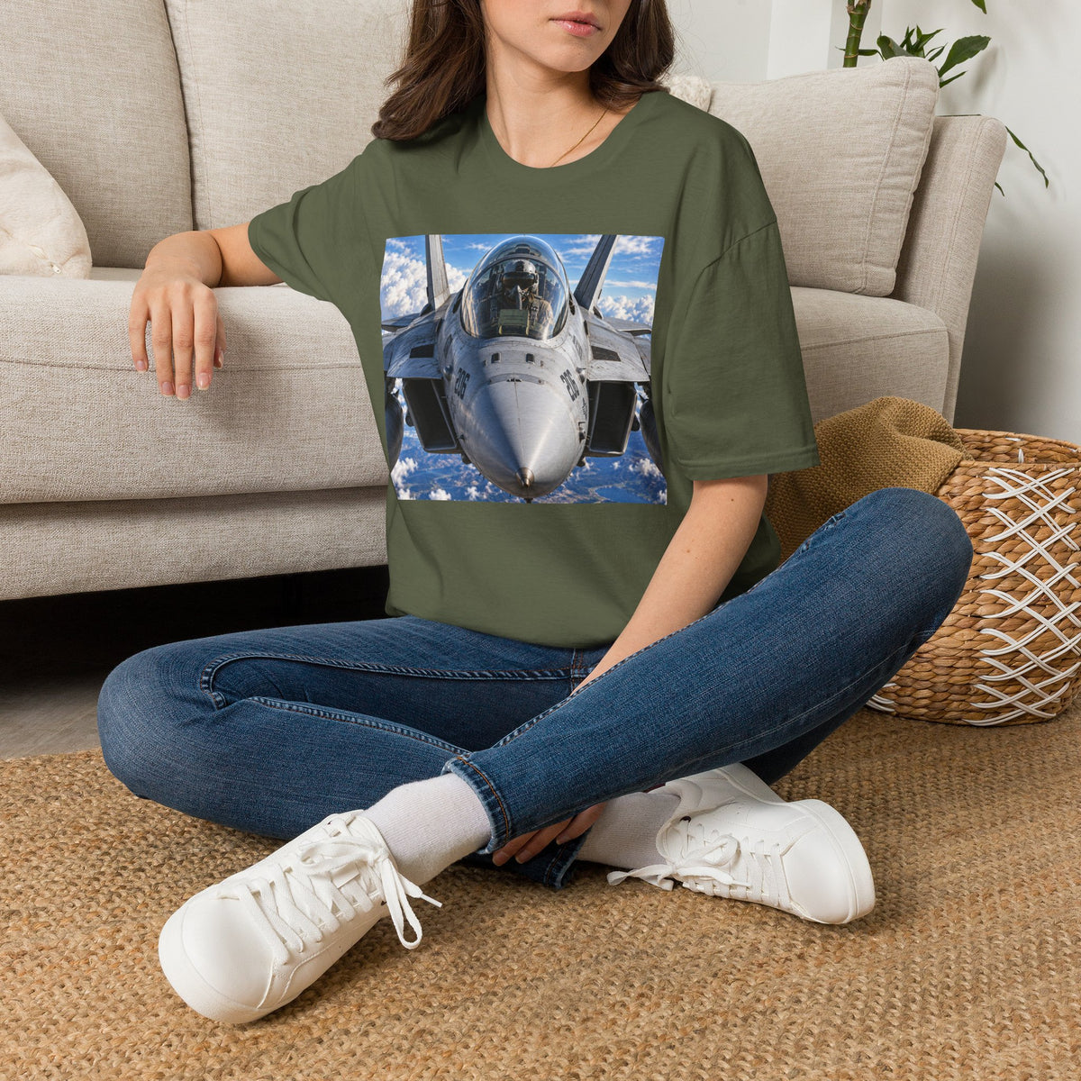 Fighter Jet Pilot Photo T-Shirt