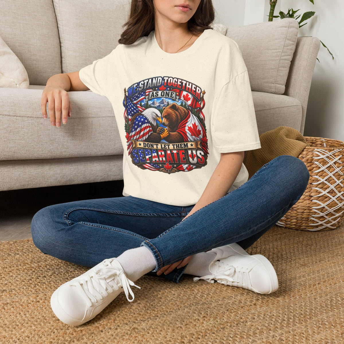 Patriotic "We Stand Together As One" T-Shirt