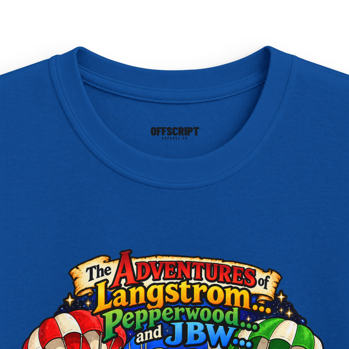Kids Tee — The Adventures of Langstrom, Pepperwood & JBW: Chapter 2 "This Was The Moon"