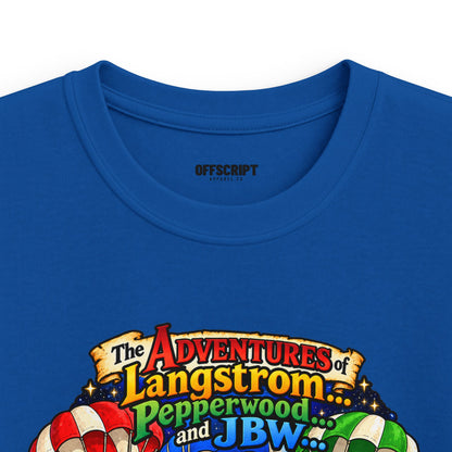 Kids Tee — The Adventures of Langstrom, Pepperwood & JBW: Chapter 2 "This Was The Moon"