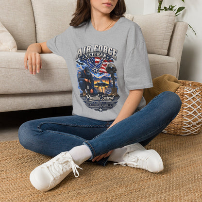 Air Force Veteran T-Shirt — Proudly Served Military Graphic Tee