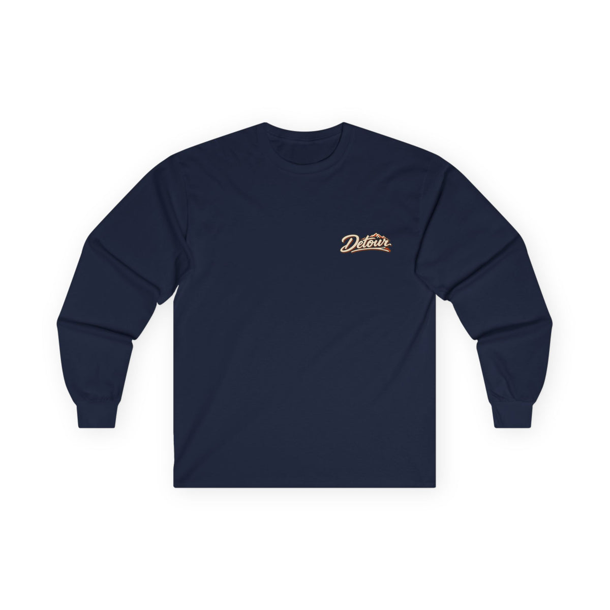 Detour Classic Car Long Sleeve Tee – 'Take The Long Way' Vintage Hot Rod Shirt