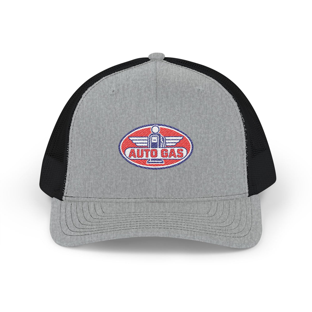Auto Gas Vintage Trucker Cap — Retro Petrol Logo Snapback