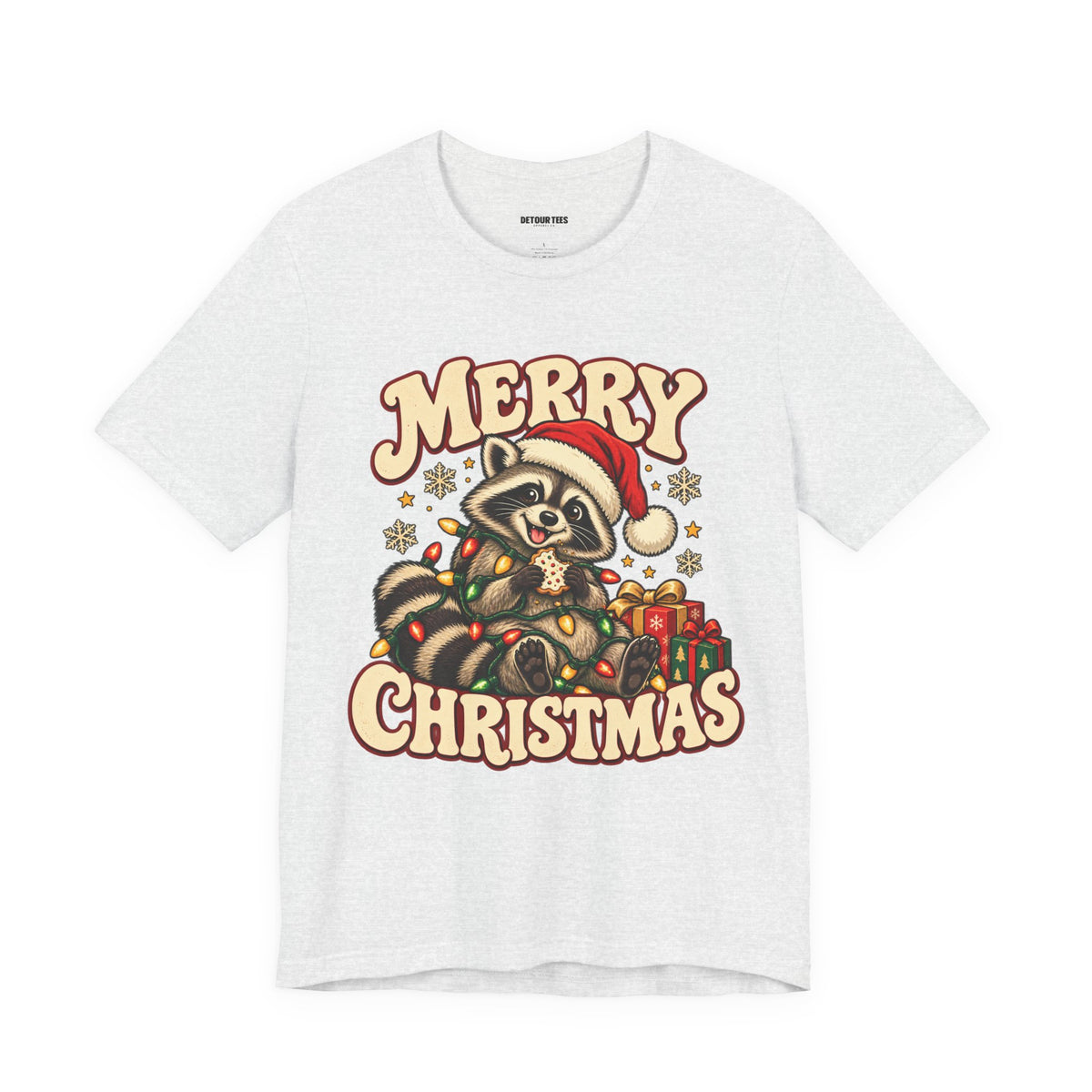 Merry Christmas Raccoon Tee