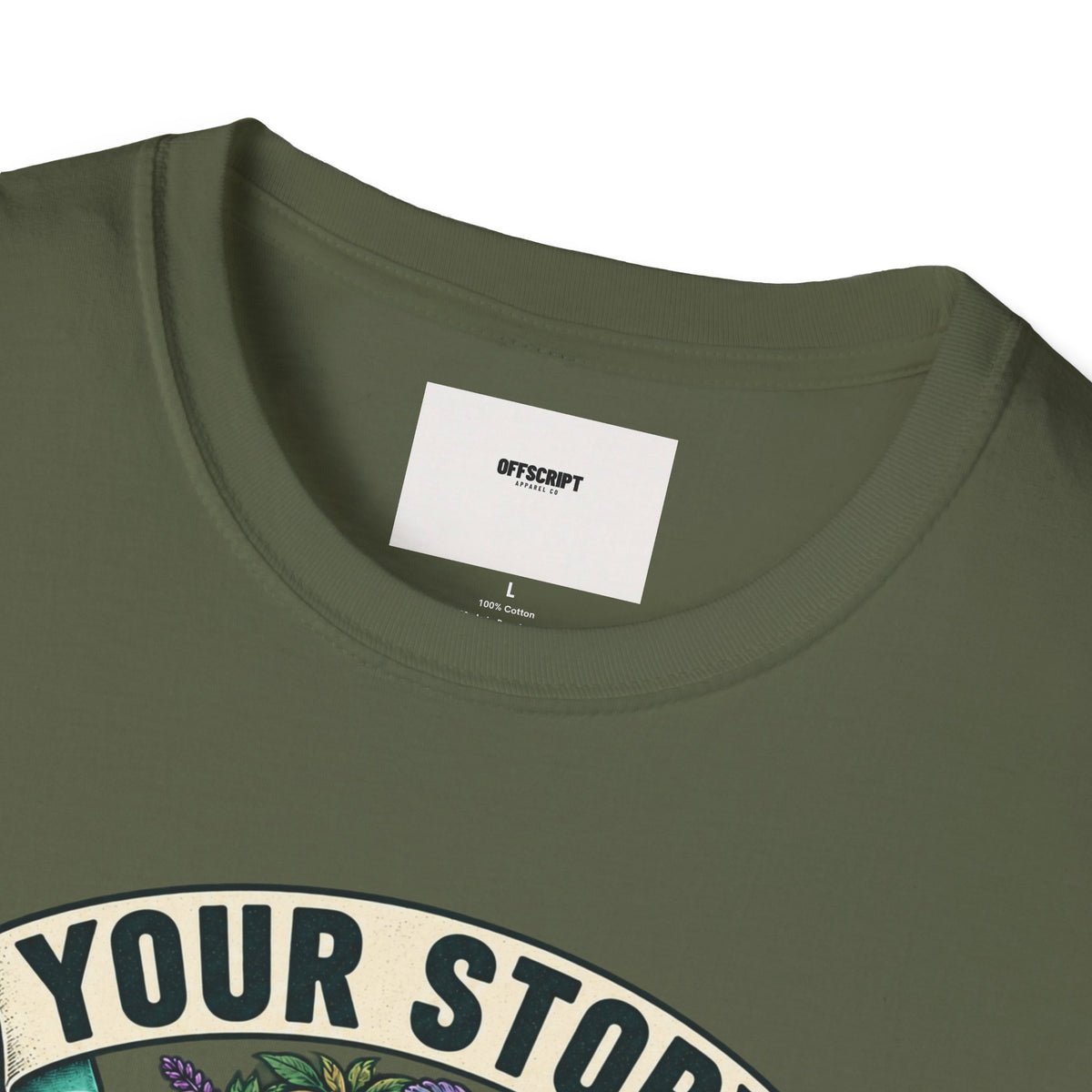 'Your Story Isn't Over' Floral T-Shirt — Inspirational Mental Health Tee