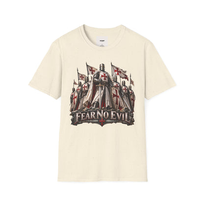 T‑Shirt — Crusader Knight 'Fear No Evil' Graphic Tee