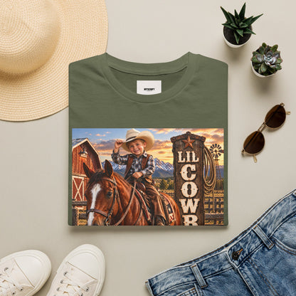 Kid's 'Lil Cowboy' T-Shirt — Cute Western Horse & Ranch Graphic