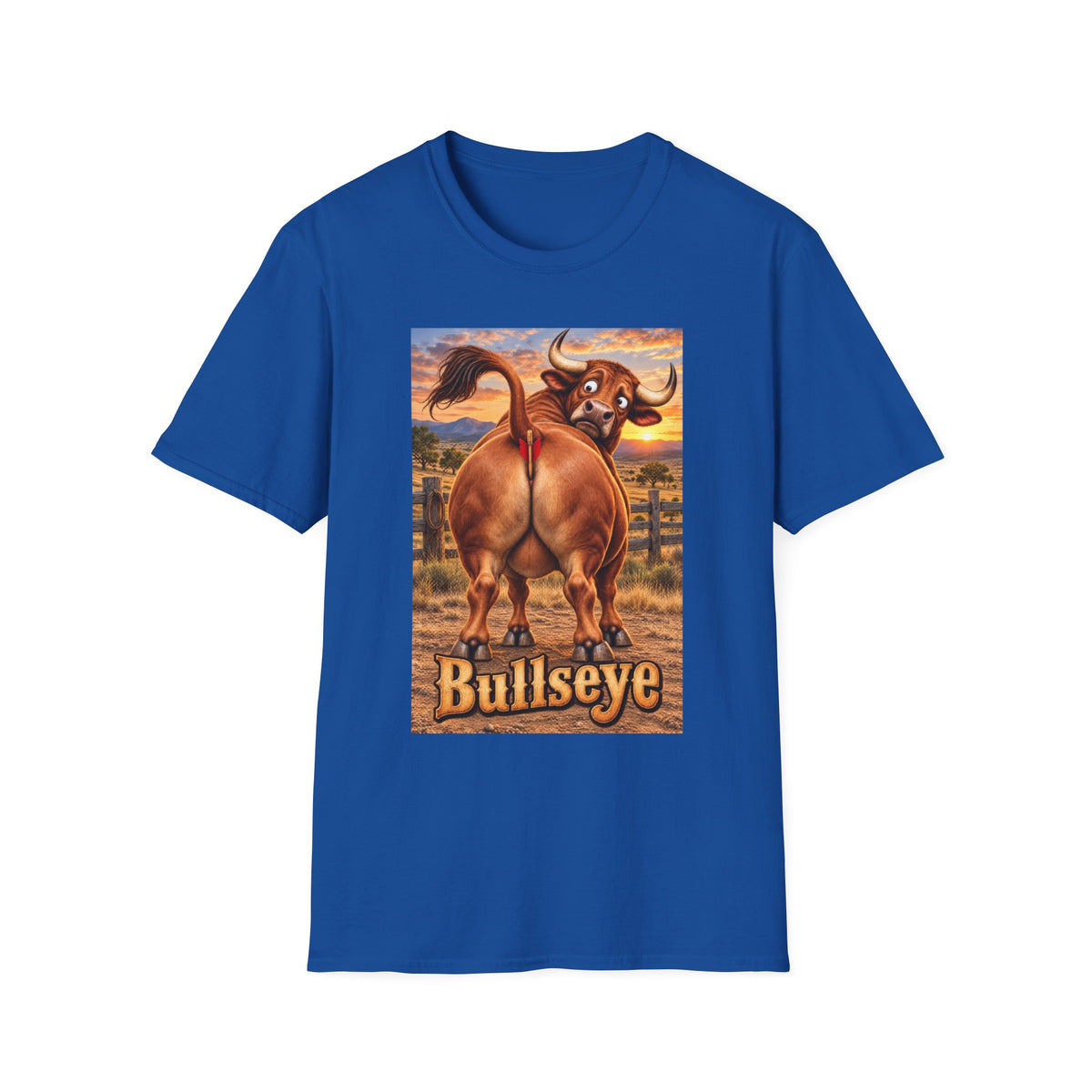 Bullseye Bull Cartoon T-Shirt