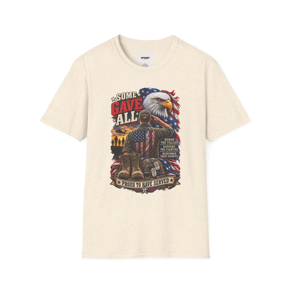 Some Gave All Eagle T-Shirt — Veteran Memorial Patriot Tee