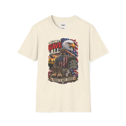 Some Gave All Eagle T-Shirt — Veteran Memorial Patriot Tee