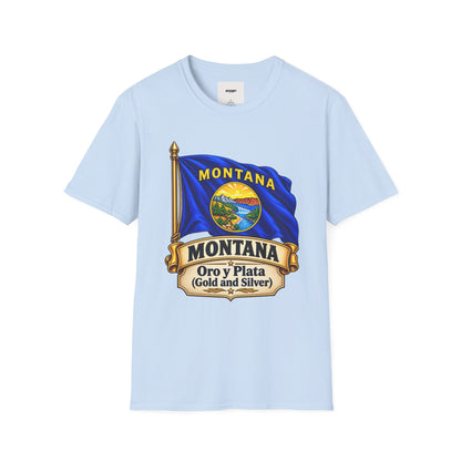 Montana Flag T-Shirt — State Seal "Oro y Plata (Gold and Silver)" Graphic Tee