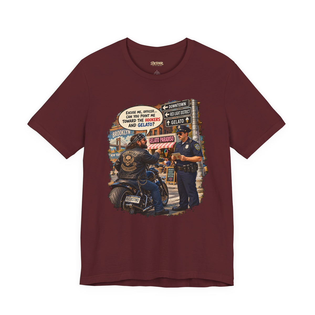 Motorcycle Rider Vintage Graphic Tee