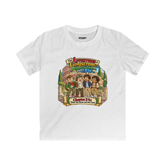 Kids Tee — 'The Adventures of Langstrom & Pepperwood' Illustrated Storybook Design