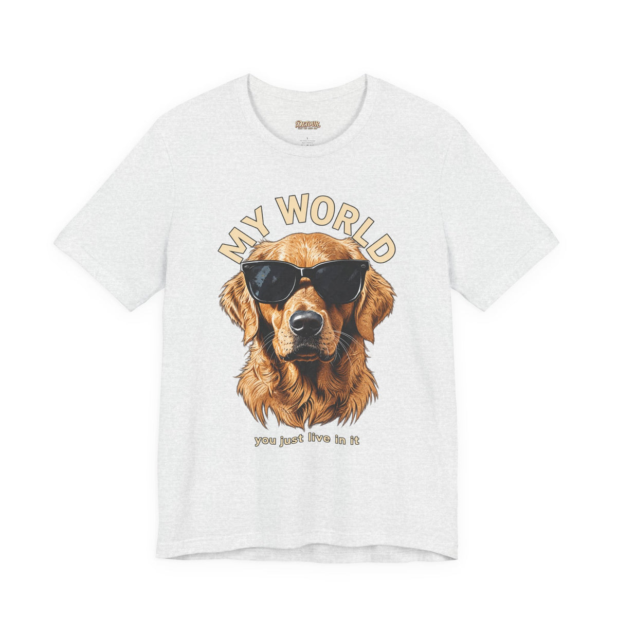 My World Golden Retriever Sunglasses T-Shirt