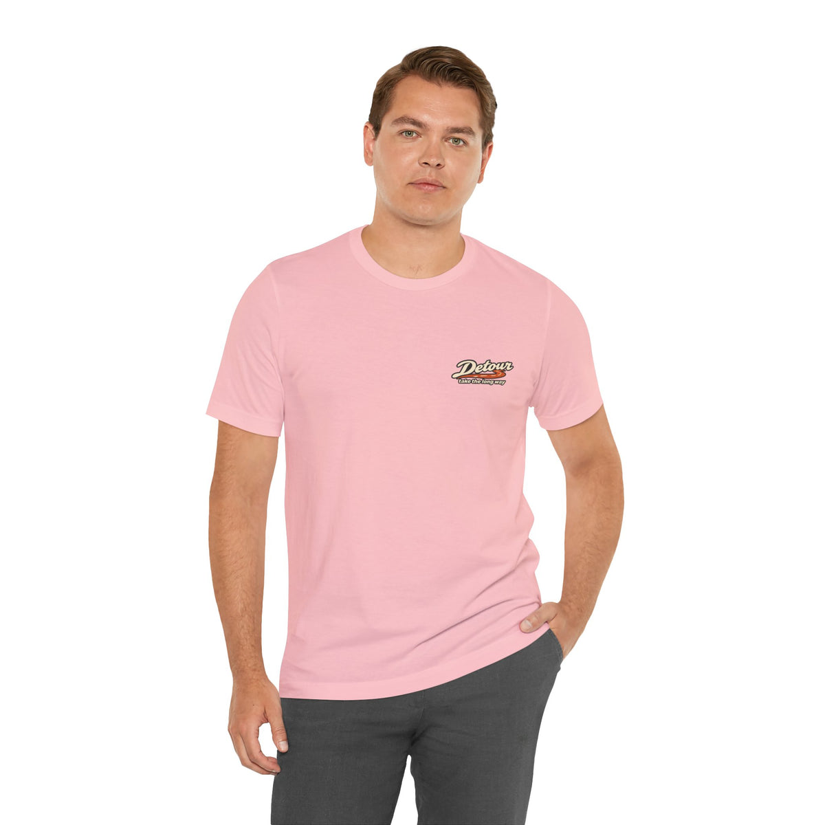 Detour Take the Long Way Road Trip Graphic T-Shirt