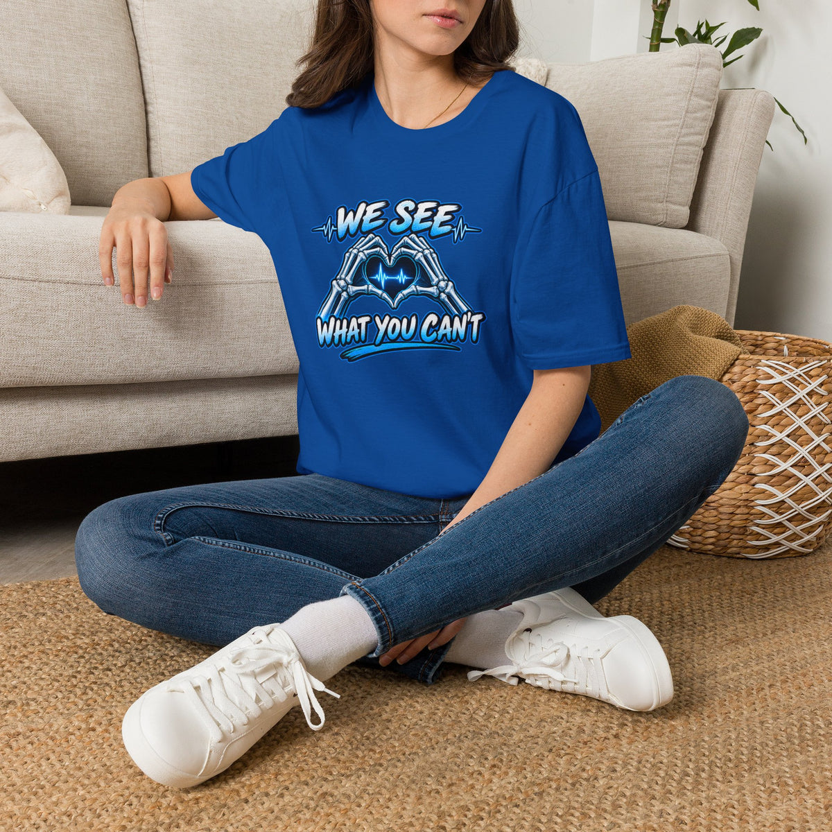 T-Shirt — “We See What You Can’t” Cardiac Tech Heartbeat Design