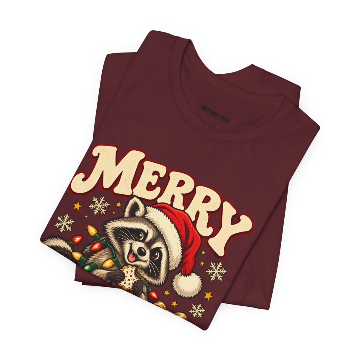 Merry Christmas Raccoon Tee