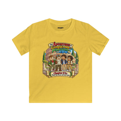 Kids Tee — 'The Adventures of Langstrom & Pepperwood' Illustrated Storybook Design