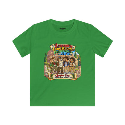 Kids Tee — 'The Adventures of Langstrom & Pepperwood' Illustrated Storybook Design