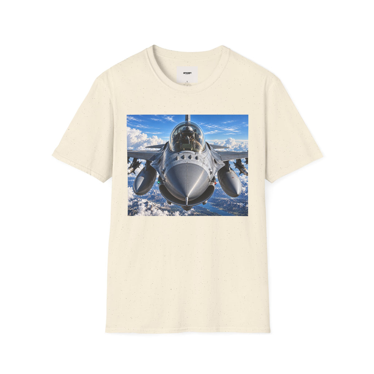 Fighter Jet Front View Tee — Military Aviation Pilot T-Shirt