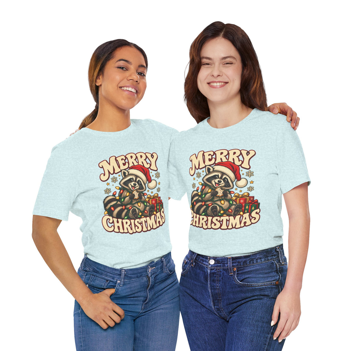 Merry Christmas Raccoon Tee